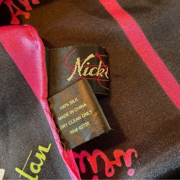 Silk Retro Cocktails Scarf, Nick & Nora - Picture 3 of 4